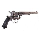 12mm 6 shot Guardian Pinfire revolver.