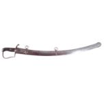 1796 pattern light cavalry sabre and scabbard