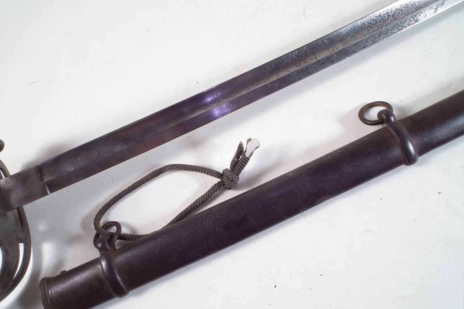 Rifle officers sword and scabbard - Image 3 of 12