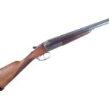 Belgian 12 bore side by side shotgun serial number 9960