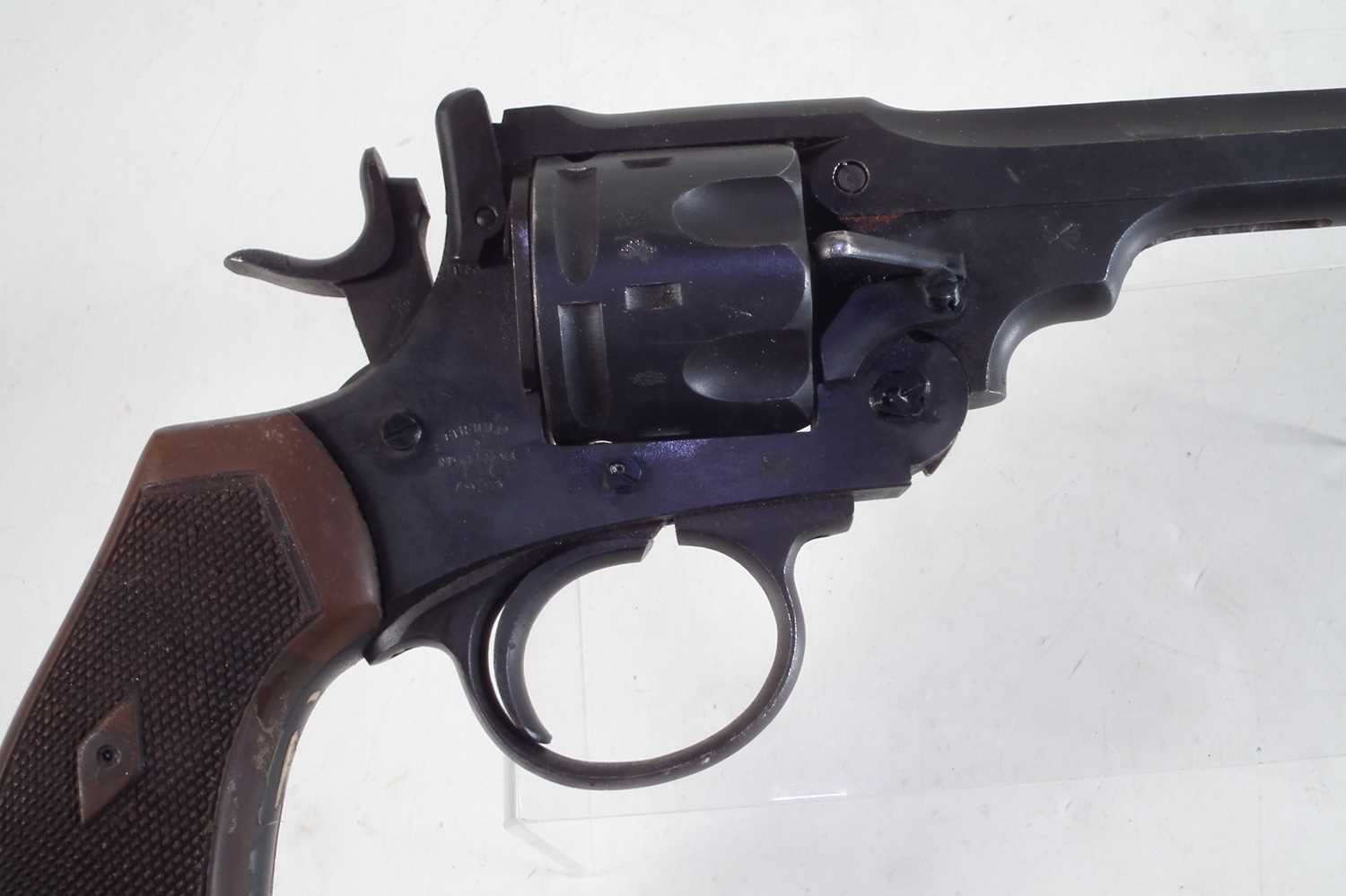 Deactivated Enfield MkVI .455 service revolver, - Image 2 of 8