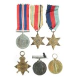 WW1 medal trio for Pte. F. H. Johnson, Staffordshire Yeomanry