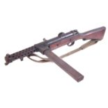 Deactivated Lanchester 9mm submachine gun