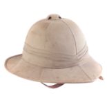WWII Linney RAF officer's khaki tropical helmet