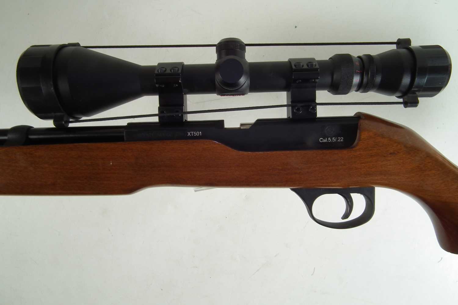 Sports Marketing SMK XT501 .22 air rifle with eight cartridges - Image 8 of 9