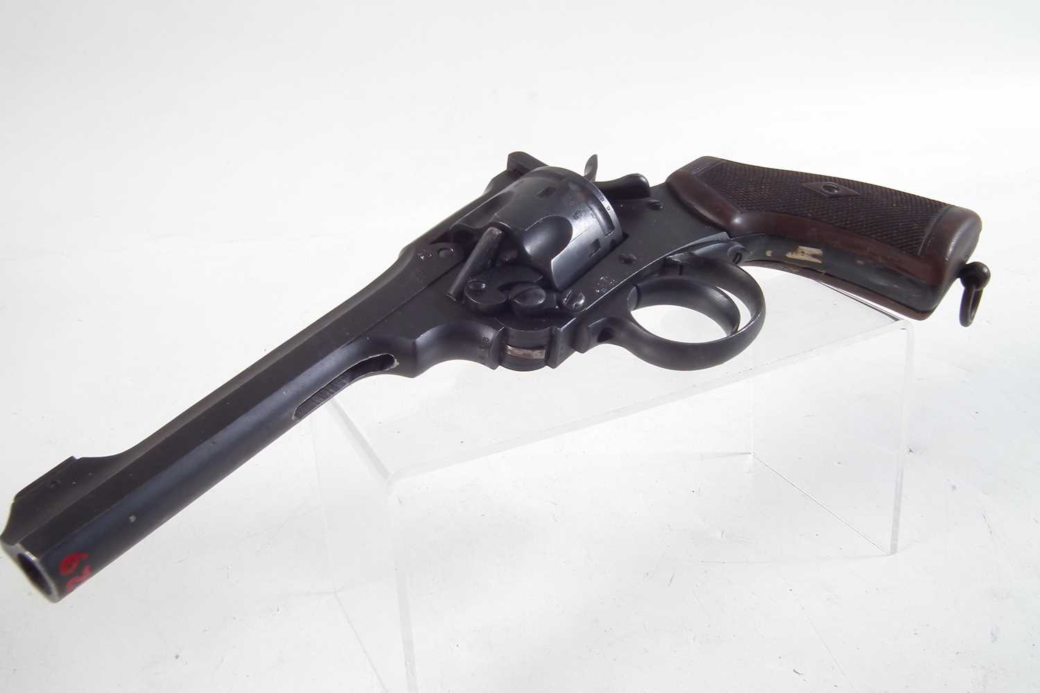 Deactivated Enfield MkVI .455 service revolver, - Image 7 of 8