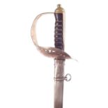 20th century replica ERII officers sword and scabbard.