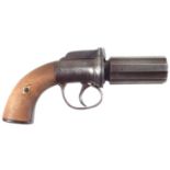 Percussion pepperpot pistol