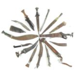 Collection of African and Persian daggers