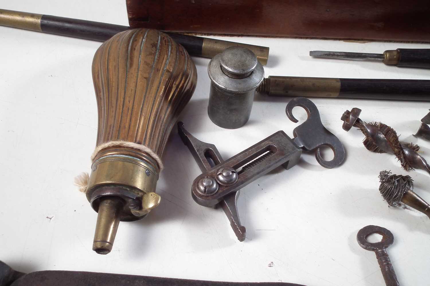 Matched pair of Flintlock dueling pistols by Wogdon and Barton London. - Image 9 of 25