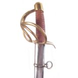 20th-century replica of a French AN IX Heavy Cavalry sword and scabbard.