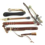 Collection of truncheons and preists,