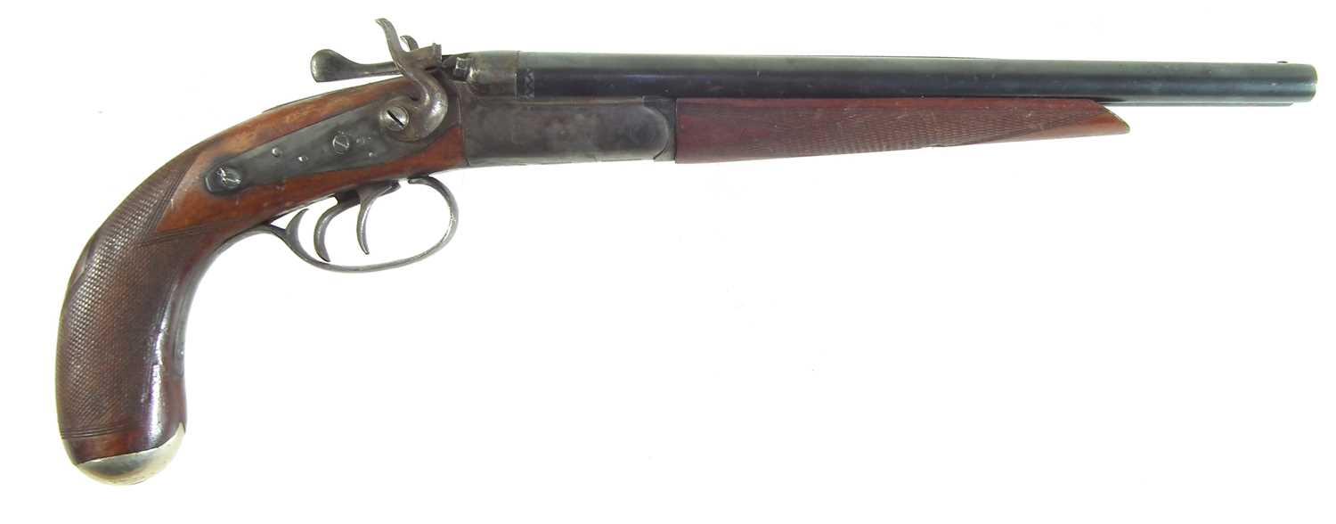 Deactivated double barrel sawn-off shotgun