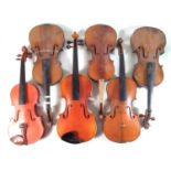 Six violins,