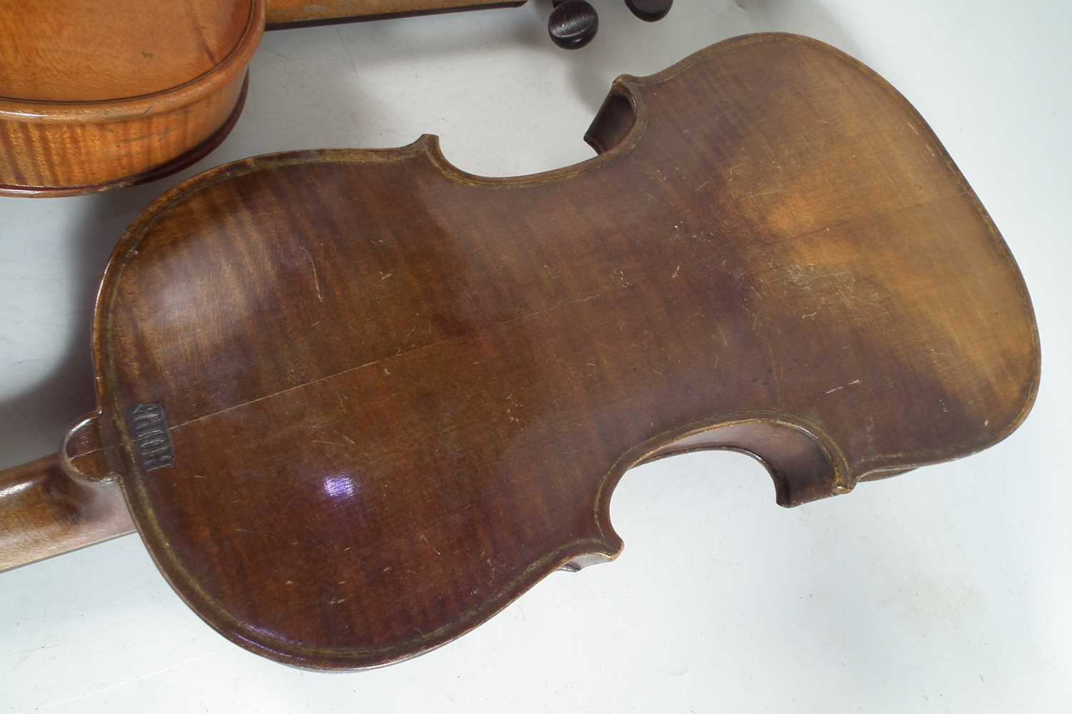 Four violins in cases - Image 4 of 8