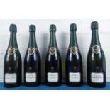 5 bottles Champagne Bollinger ‘Grande Annee’ 1990
