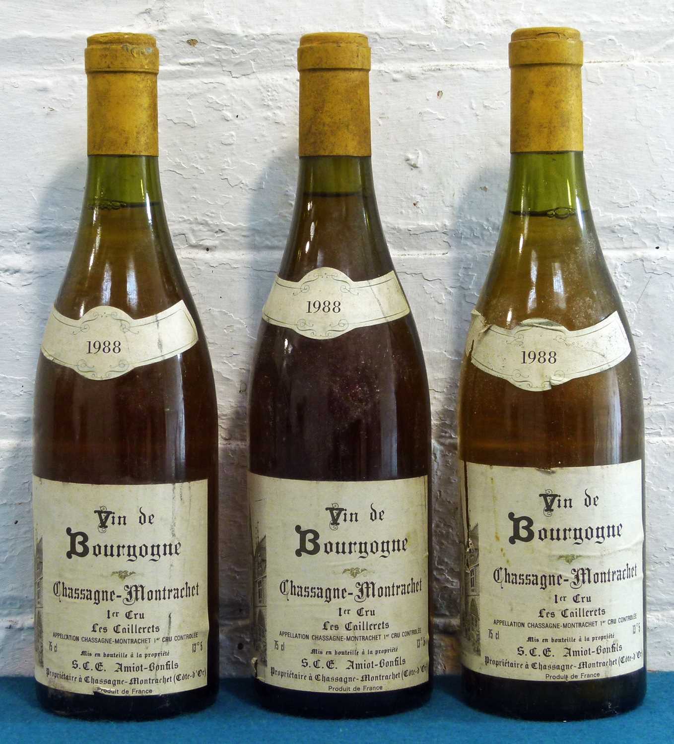 3 Bottles Chassagne-Montrachet Premier Cru ‘Les Caillerets’