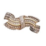 A mid 20th century diamond spray brooch,