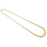 An 18ct gold necklace by UnoAErre,