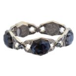 An 18ct gold quartz, diamond and haematite bracelet by Stephen Webster,