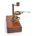 Lacquered Brass Portable Microscope