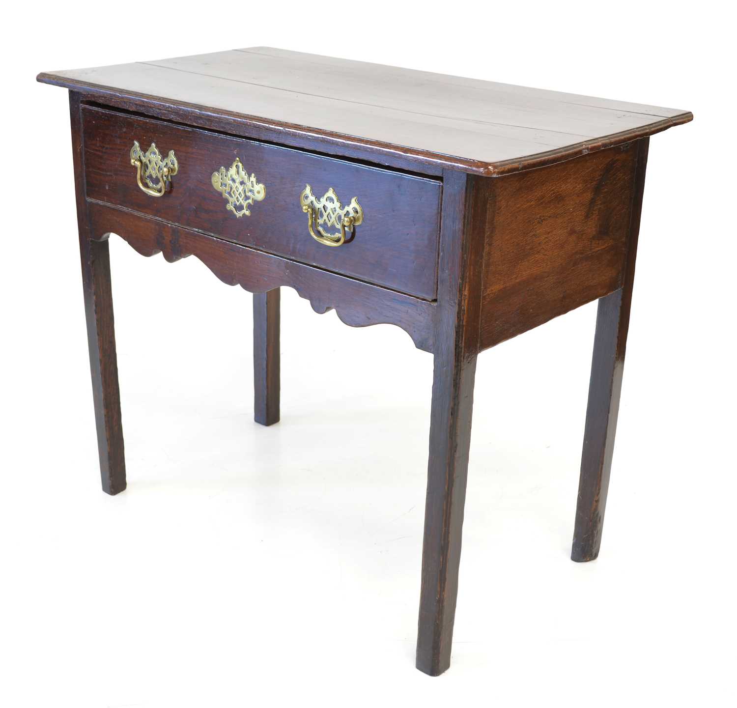 Early 19th-century oak side table - Image 2 of 4