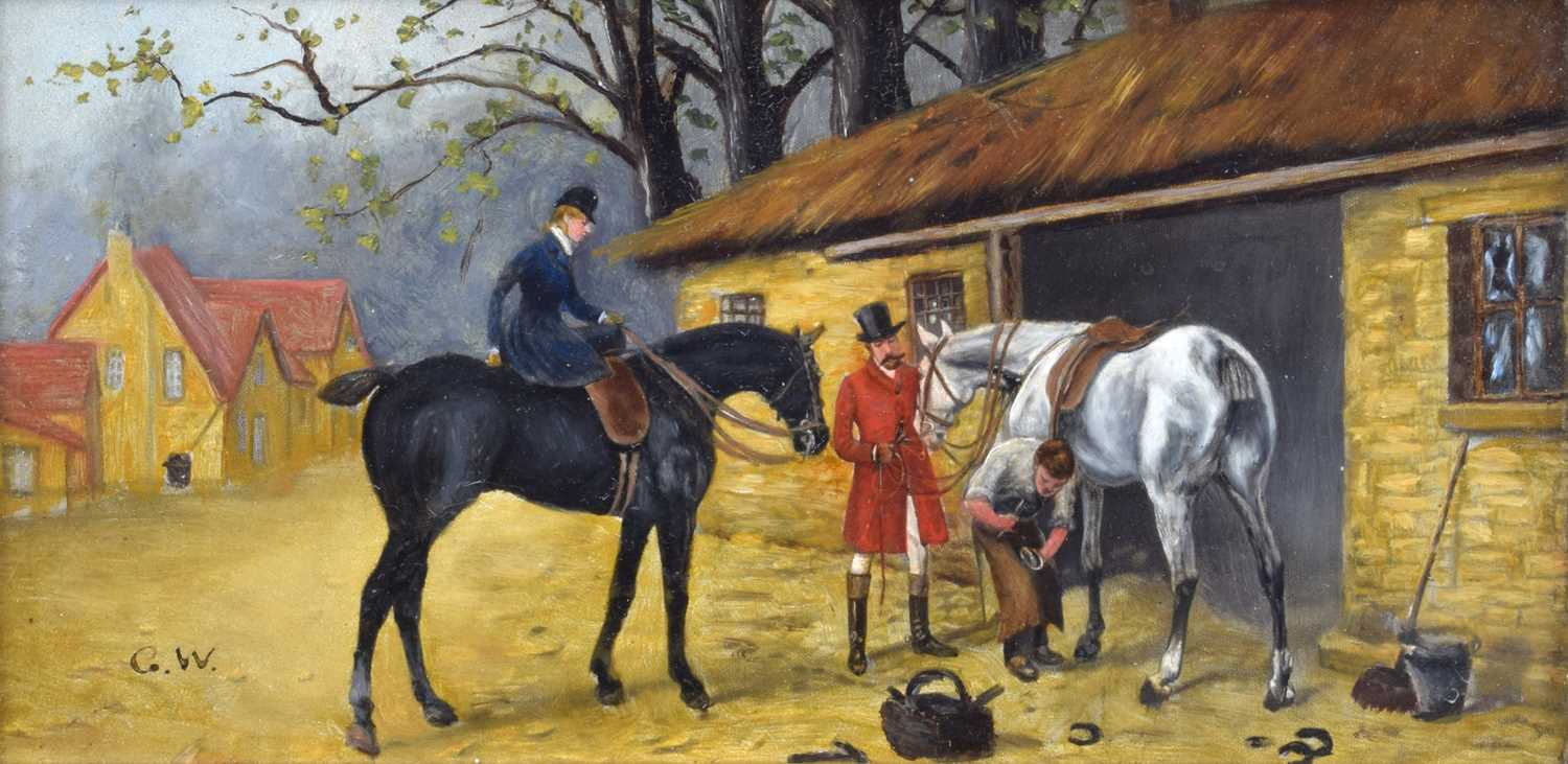 G.W. (19th/20th century) "At the Farriers"