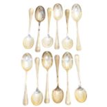 Twelve George V teaspoons,