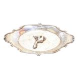 An Edward VII silver pin dish,