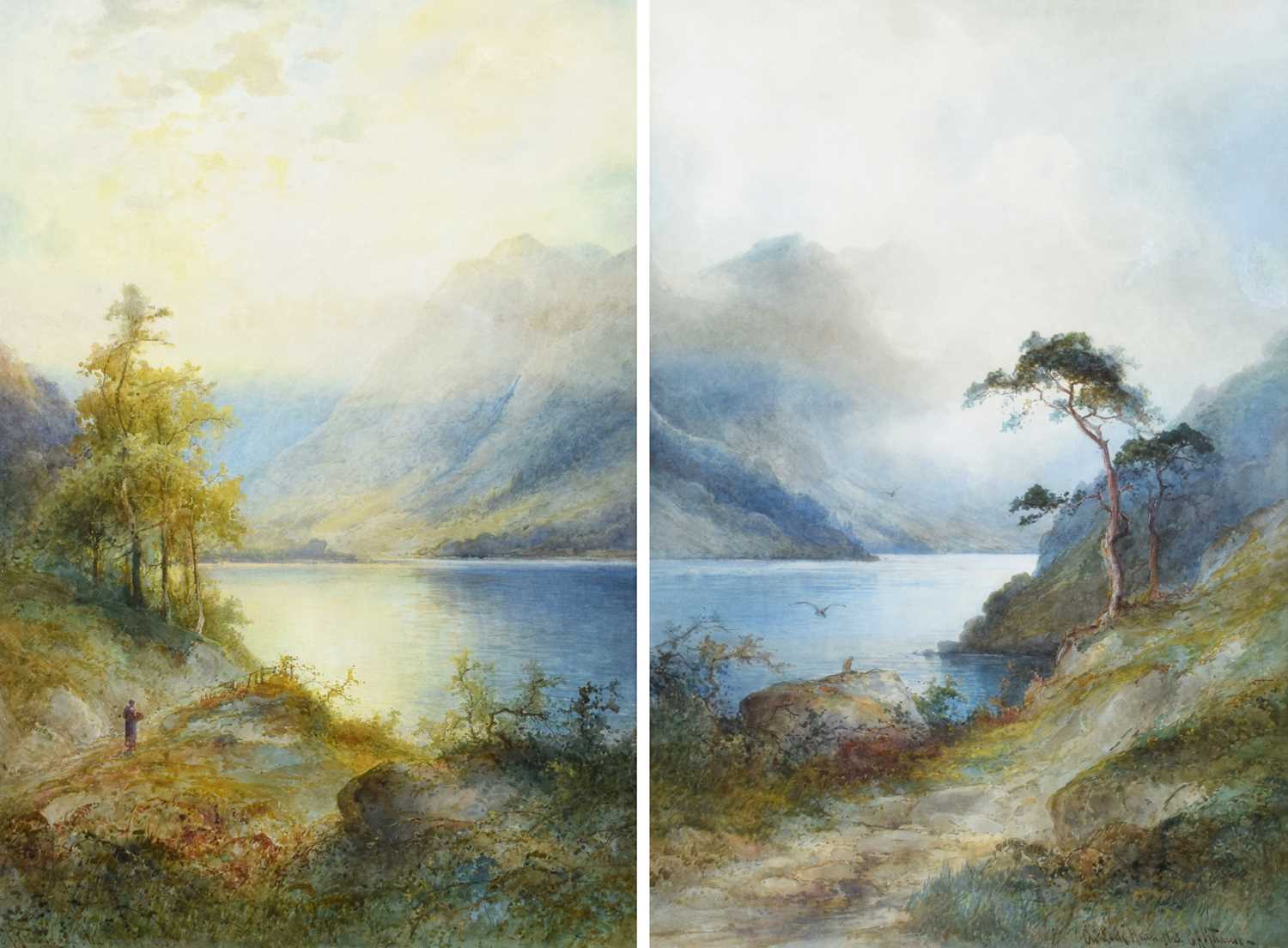 Emil Axel Krause (fl.1891-1914) "On Glen Falloch" and "On Loch Hourn"