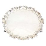 A George V silver salver,