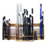 Ex shop stock fishing rods and racks