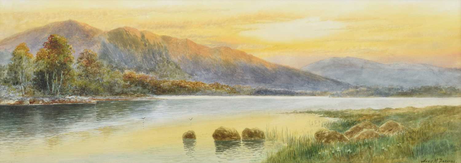 Annie M. Parsons (20th century) "Sunset on Rydal Water"