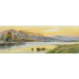 Annie M. Parsons (20th century) "Sunset on Rydal Water"