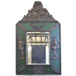 Early 20th century Gothic Revival cushion mirror