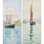 Philip Thomson Gilchrist R.B.A. (British 1865-1956) Maritime scenes with sailing ships
