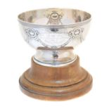 A George V silver presentation cup,