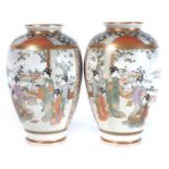 Pair of Satsuma vases Ryuun Fuzan