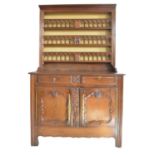 Late 19th-century French chestnut side cabinet