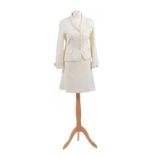 A white suit by Moschino,