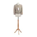 A suede jacket by Armani Collezioni,