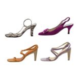 Four pairs of designer heels,