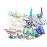 Collection of Murano glass,