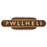 'Pwllheli' Totem British Rail (West)