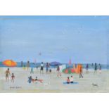 Henry Harvey (British 20th century) Beach scenes