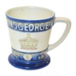 Moorcroft George VI & Queen Elizabeth Coronation Mug