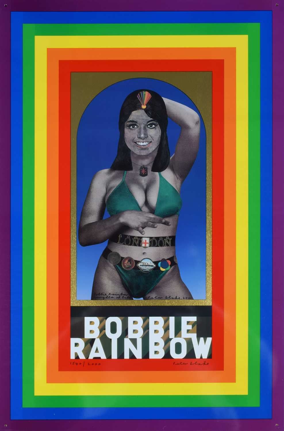 Peter Blake C.B.E., R.D.I., R.A. (British 1932-) "Bobbie Rainbow"