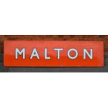 Large 'Malton' Station Sign British Rail (North East)