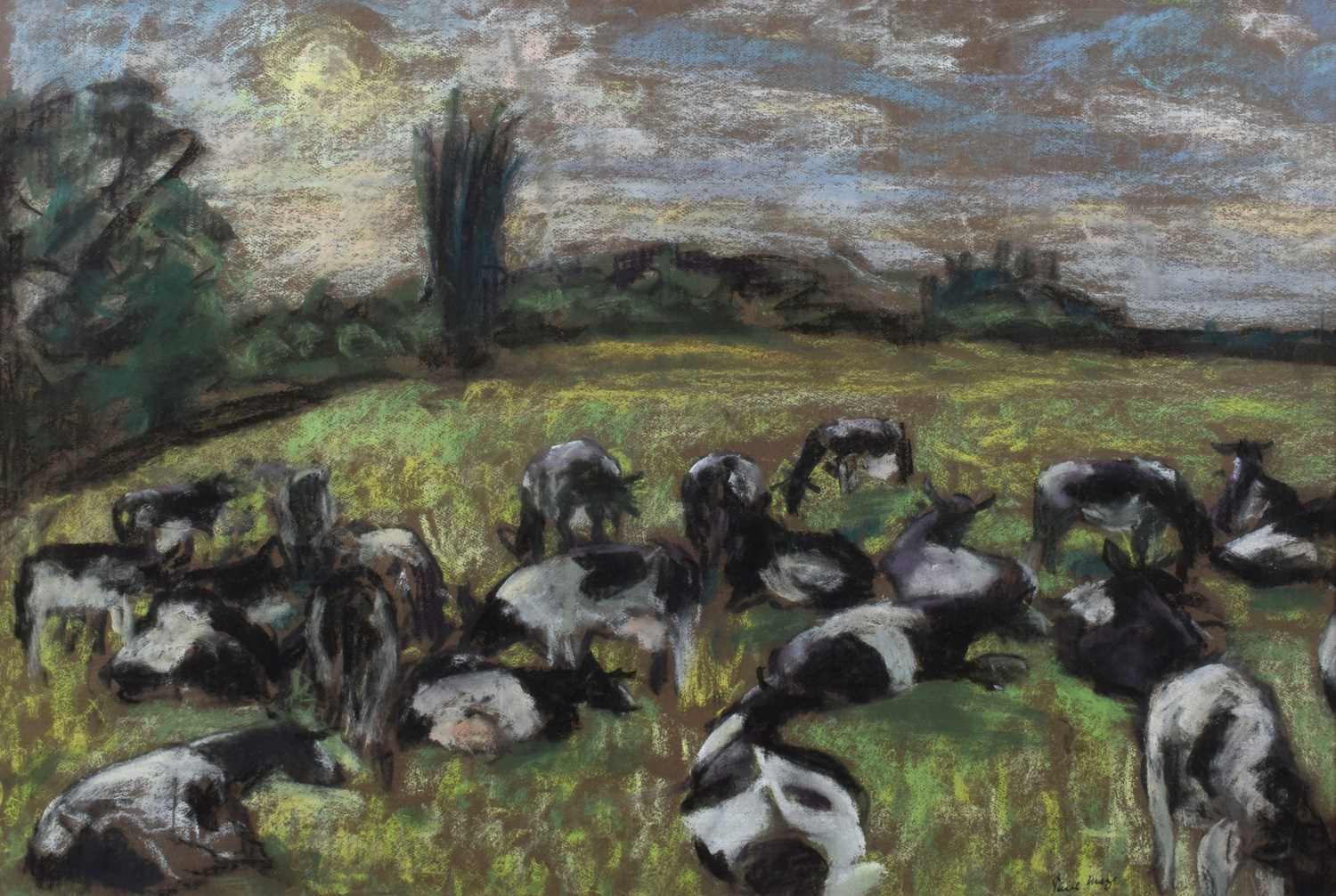 Paul Lucien Maze (French 1887-1979) Cows in a field