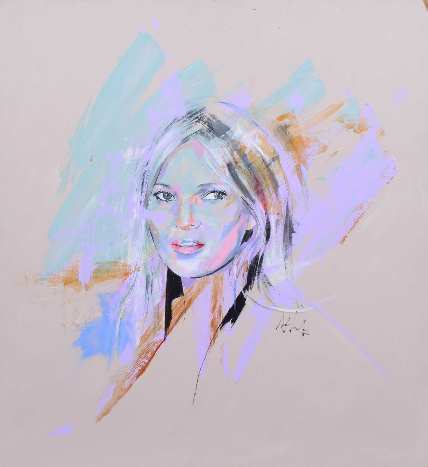 Annabel Thornton S.W.A. (20th/21st century) Portrait of Kate Moss